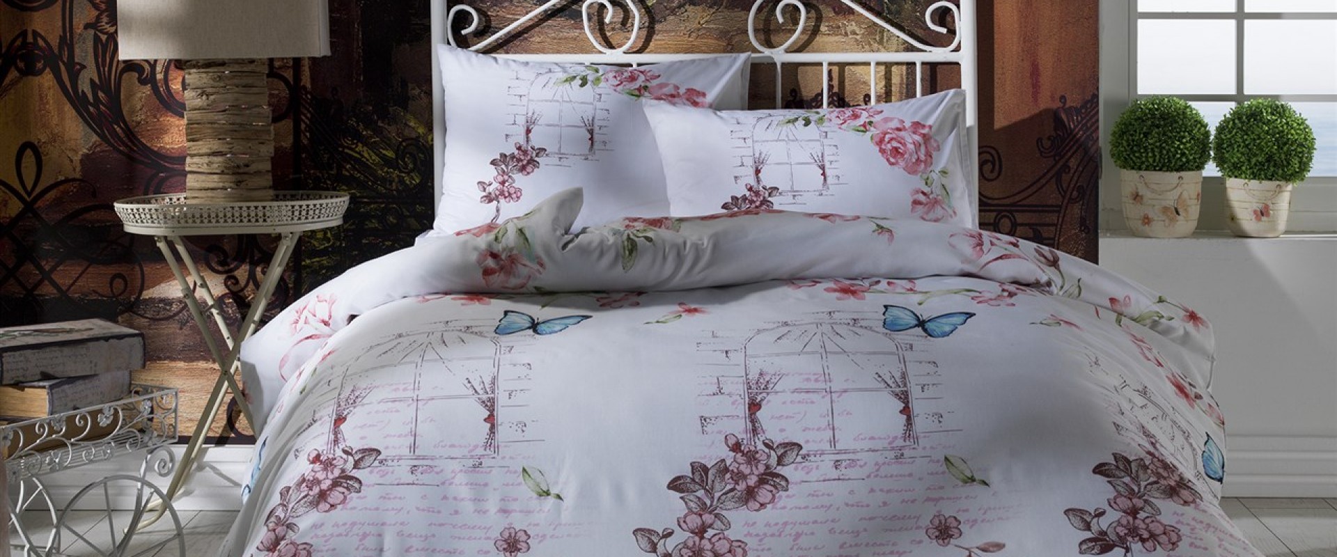 Rose Garden Nevresim Takimi Evimpark Bellona