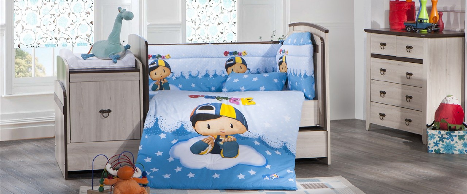 Pepee Uykucu Bebek Karyola Seti Evimpark Bellona