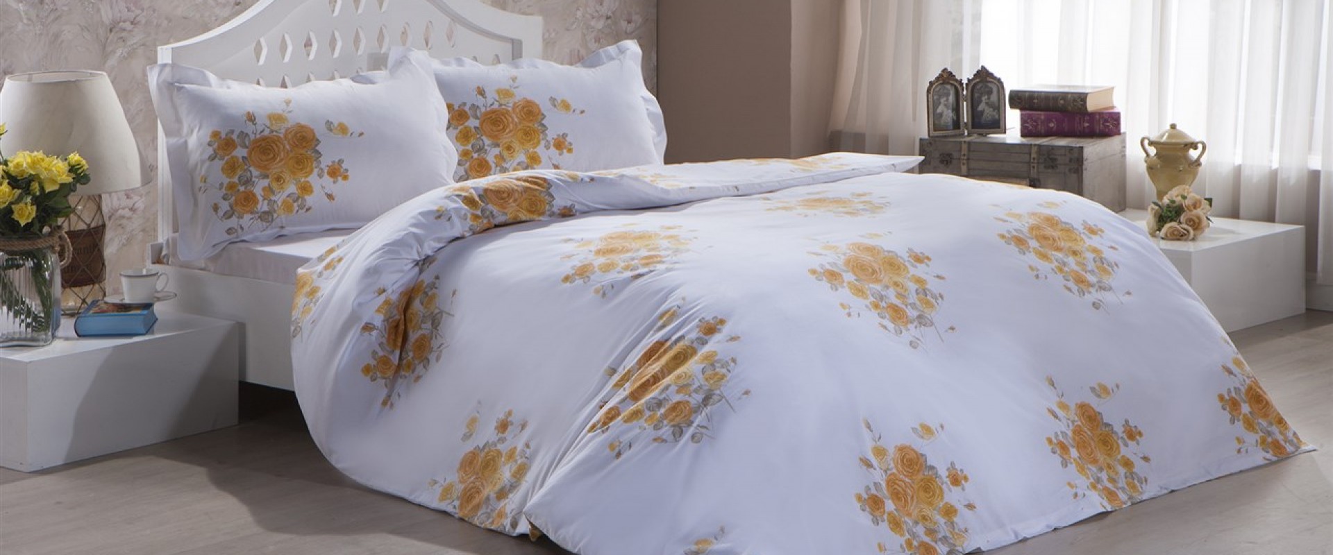 Serra Sari Nevresim Takimi Evimpark Bellona