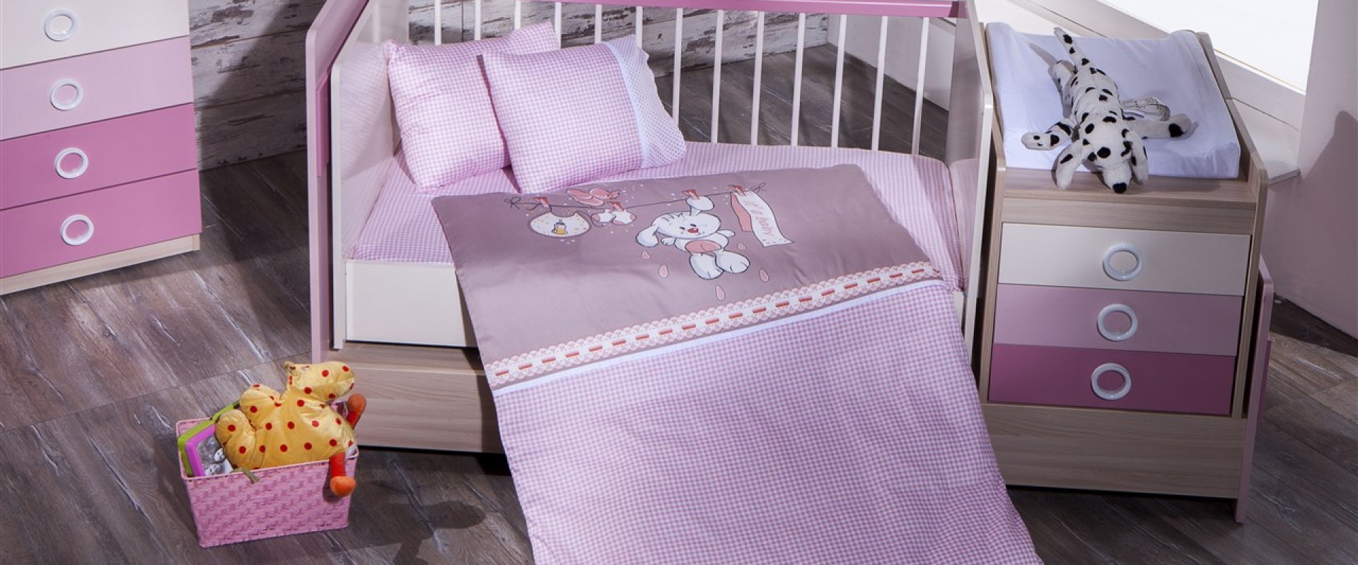 Bambu Little Pembe Nevresim Takimi Evimpark Bellona